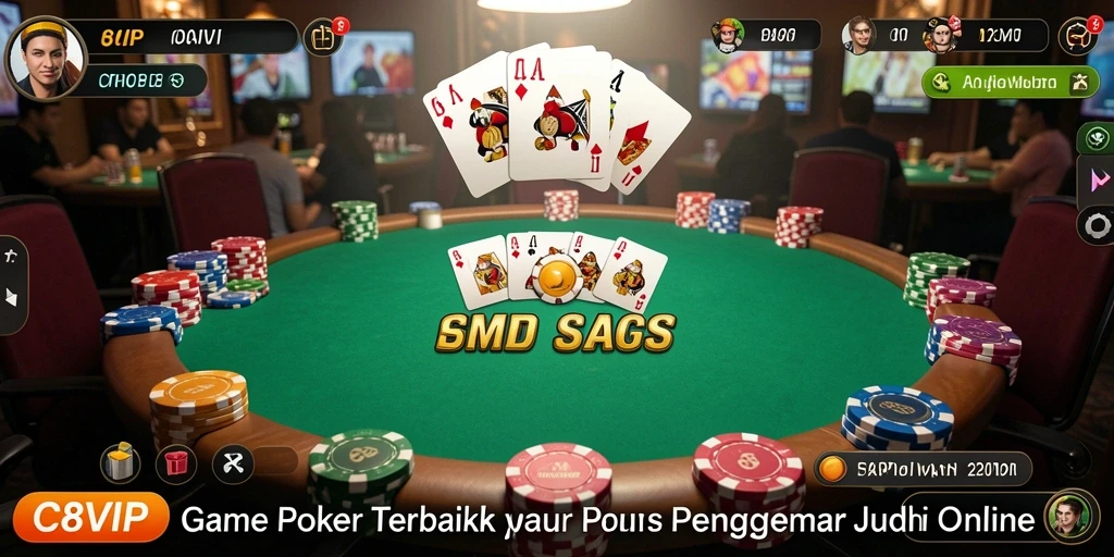 Tampilan menarik dari gameplay C8VIP yang memukau di dunia Poker.