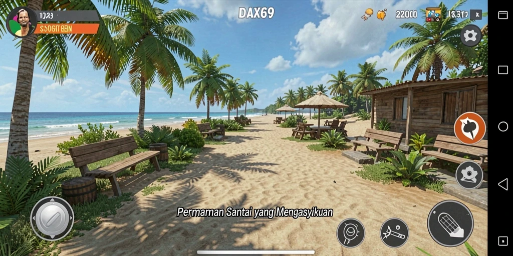 Tampilan menarik dari gameplay DAX69 yang seru.