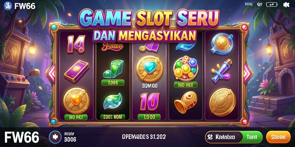 Tampilan menawan gameplay FW66 dengan tema slot yang beragam.