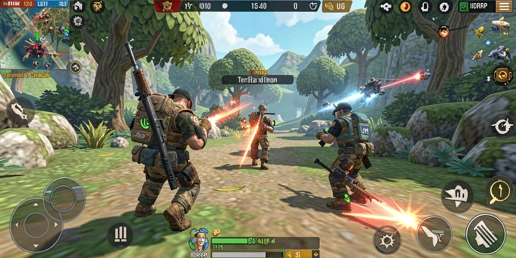 Tampilan menarik dari gameplay IDRRP yang menegangkan.