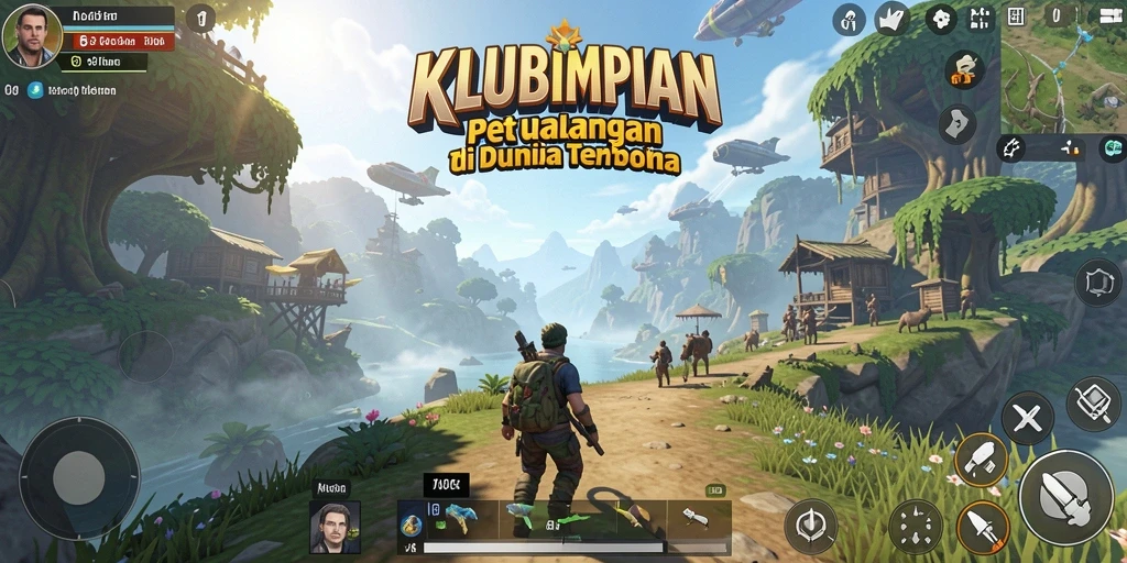 Tangkapan layar penuh aksi gameplay KLUBIMPIAN dalam dunia terbuka.