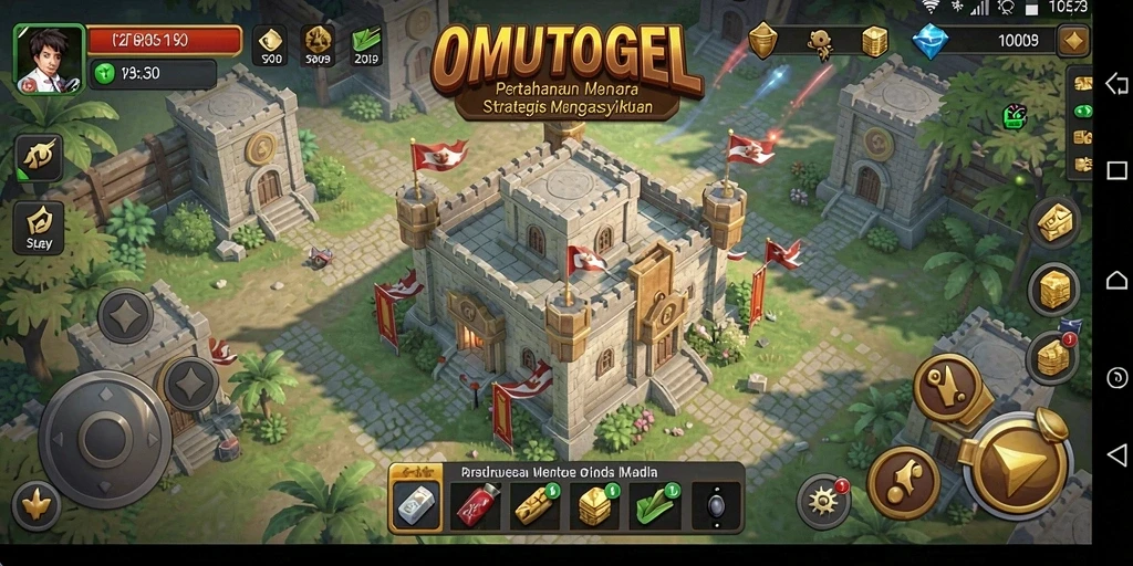 Gameplay menara pertahanan yang intens dan menantang di OMUTOGEL.