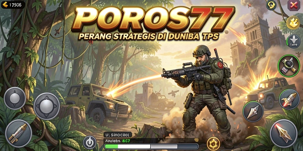 Gambaran tentang aksi intens di POROS77 dengan gameplay TPS.