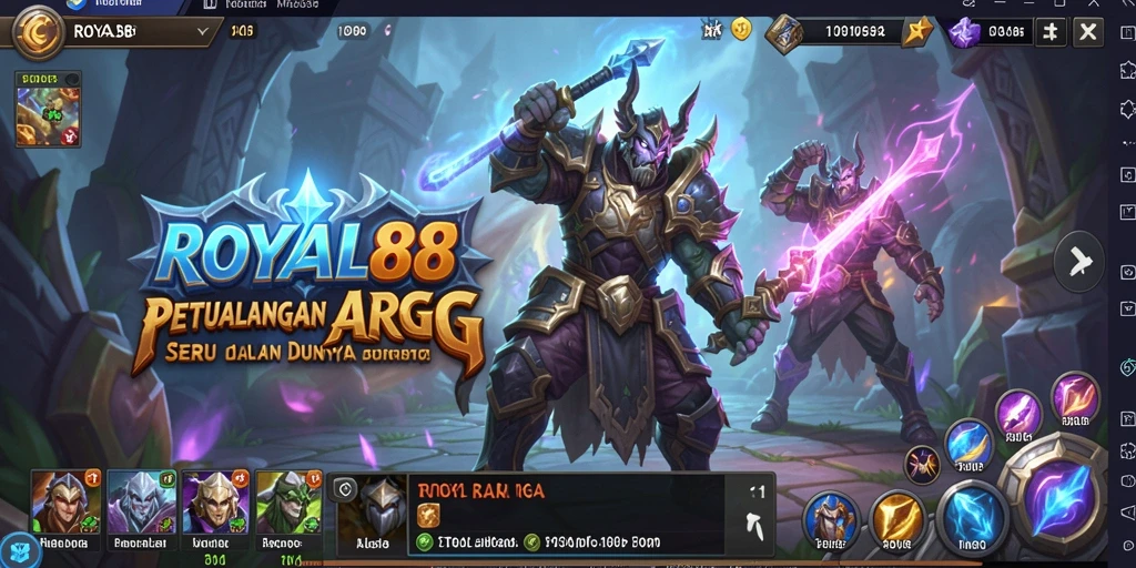 Tampilan gameplay seru dari ARPG ROYAL88 yang menantang.
