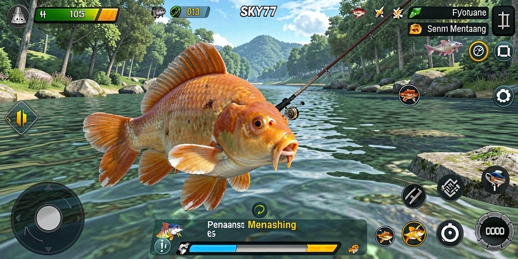 Tangkapan ikan besar dalam gameplay SKY77 yang mengasyikkan.