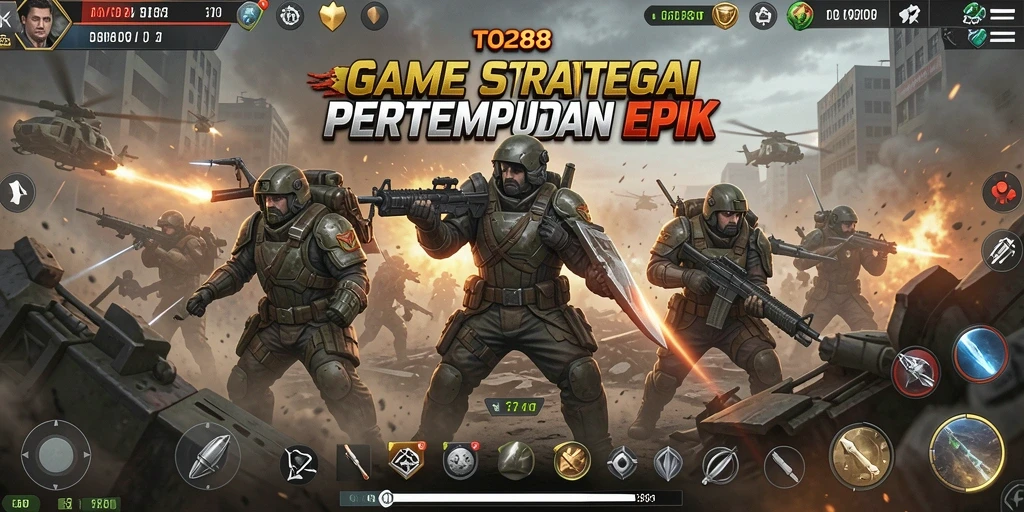 Screenshot gameplay TO288 menampilkan aksi pertempuran yang mendebarkan.