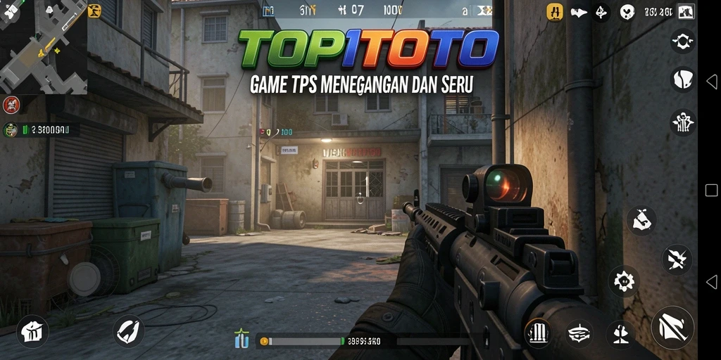 Screenshot utama menunjukkan aksi mendebarkan dalam permainan TPS.
