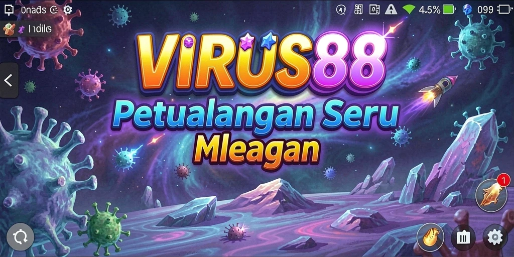 Gameplay seru dengan petualangan melawan virus jahat.