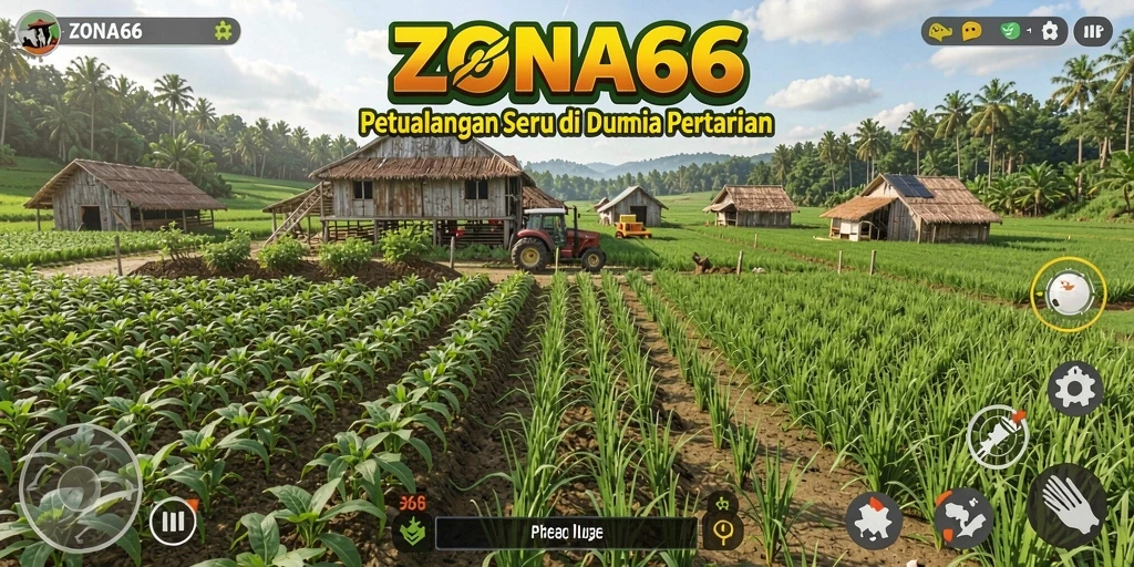 Screenshot menampilkan gameplay pertanian yang seru dan interaktif.